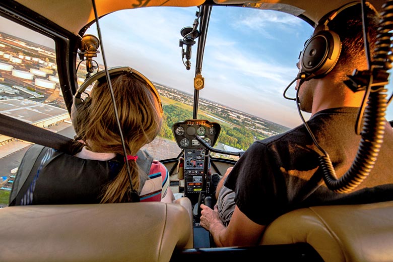 Treating the whole family to a helicopter ride Treating the whole family to a helicopter ride
