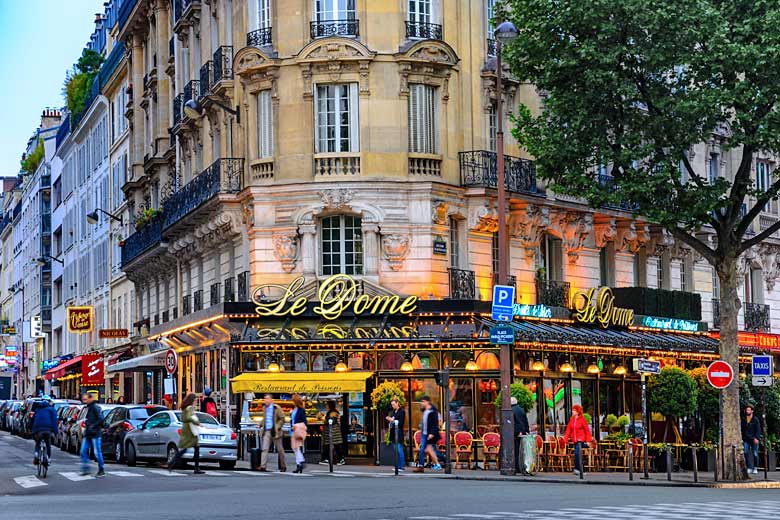 The lively streets of Montparnasse The lively streets of Montparnasse