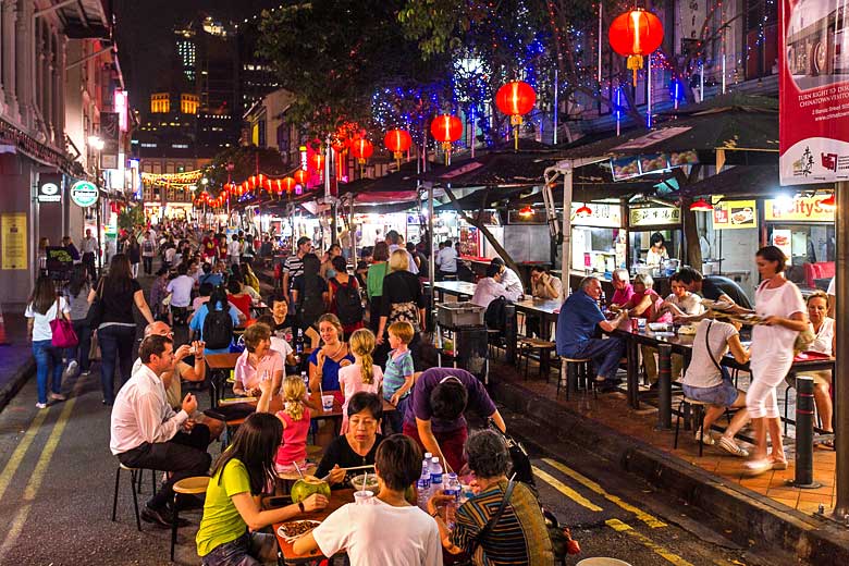 Singapore's famous street food scene Singapore's famous street food scene
