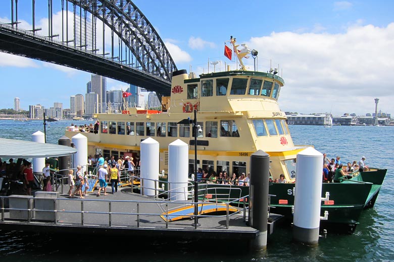 Take a short ferry ride to Milsons Point