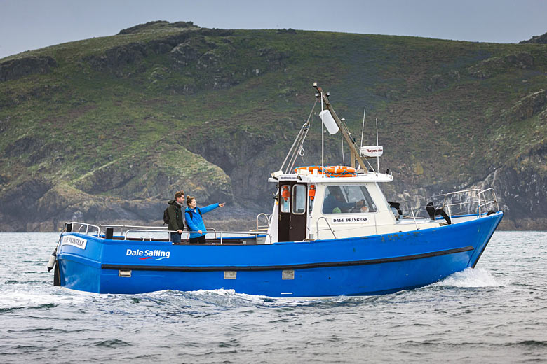 On the ferry to Skomer Island On the ferry to Skomer Island