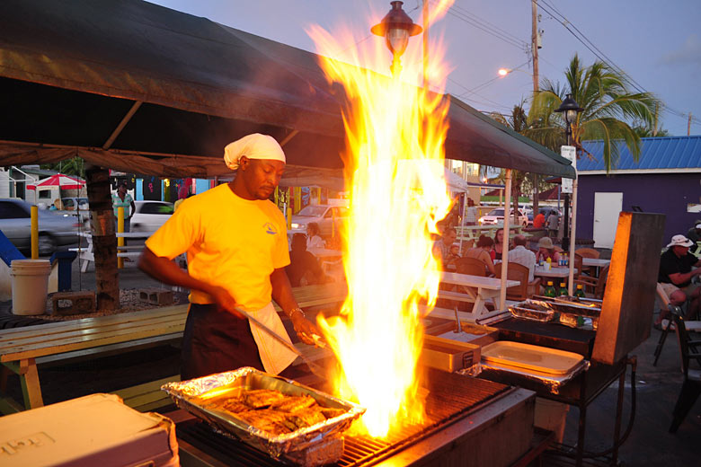 Fish Fry Night in Oistins, Barbados Fish Fry Night in Oistins, Barbados
