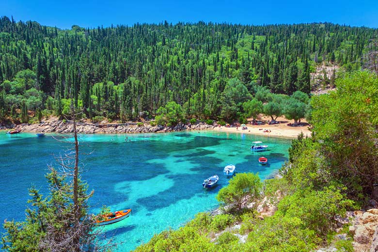 Delightful Foki Beach, just outside Fiskardo Delightful Foki Beach, just outside Fiskardo