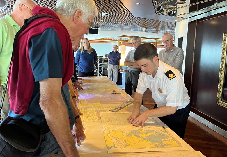 Get stuck into an enrichment talk at sea