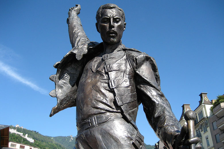 Statue of Freddie Mercury in Montreux Statue of Freddie Mercury in Montreux