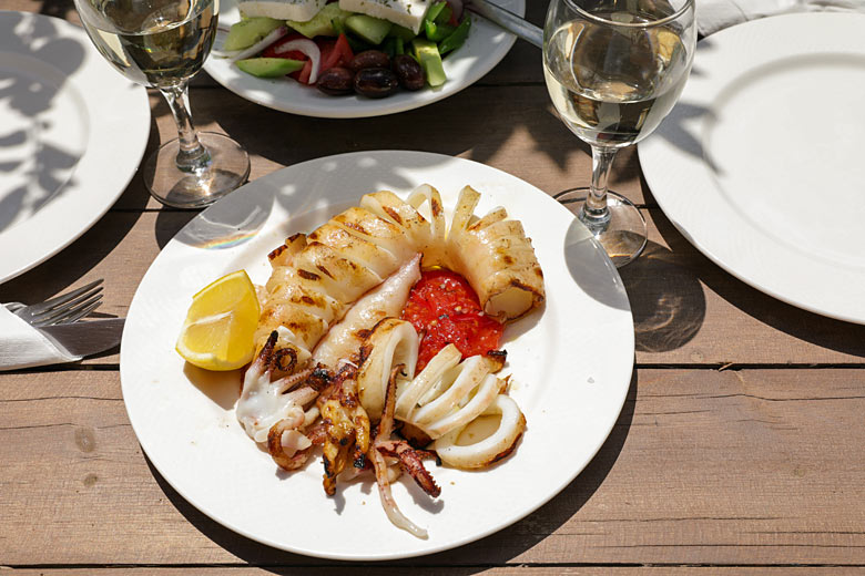 Freshly grilled squid is a local delicacy Freshly grilled squid is a local delicacy