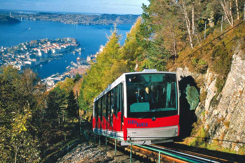 Fløibanen funicular, Bergen © Pål Hoff - Bergen Tourist Board