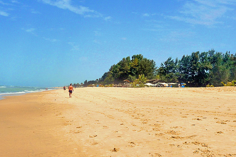 Gambia's beaches are long and wide