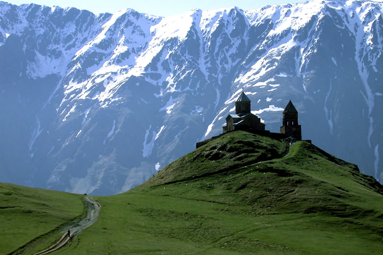 Gergeti Trinity Church, Stepantsminda in Georgia Gergeti Trinity Church, Stepantsminda in Georgia