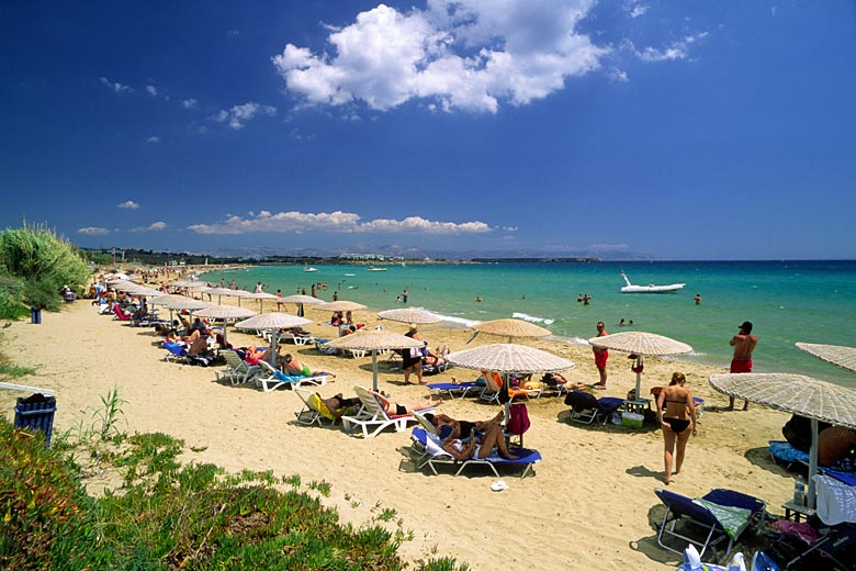 Pick a lounger on aptly-named Golden Beach Pick a lounger on aptly-named Golden Beach