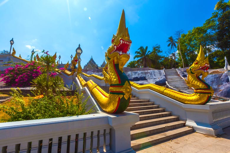 Naga serpents at the White Temple Naga serpents at the White Temple