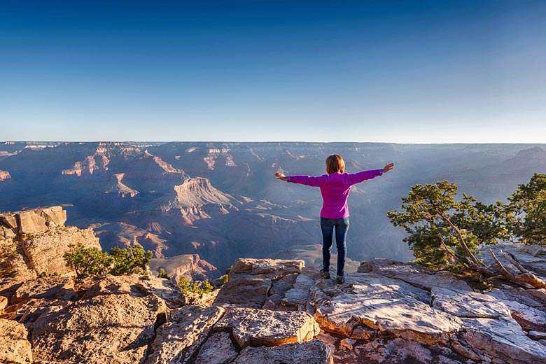 View across the Grand Canyon from the South Rim