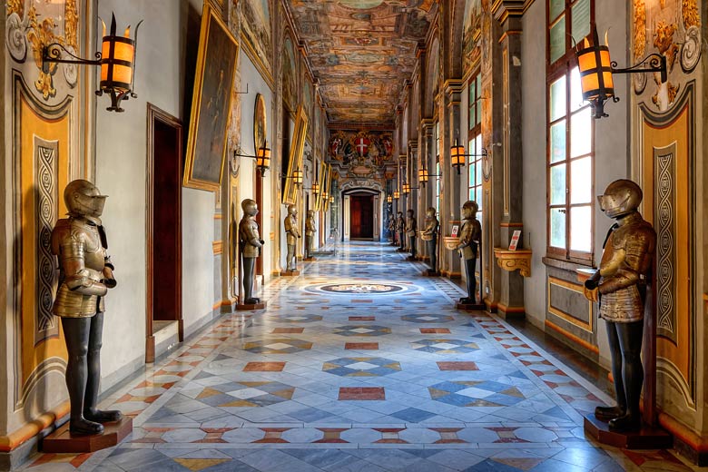 Corridor in the Grand Master's Palace, Valletta, Malta Corridor in the Grand Master's Palace, Valletta, Malta