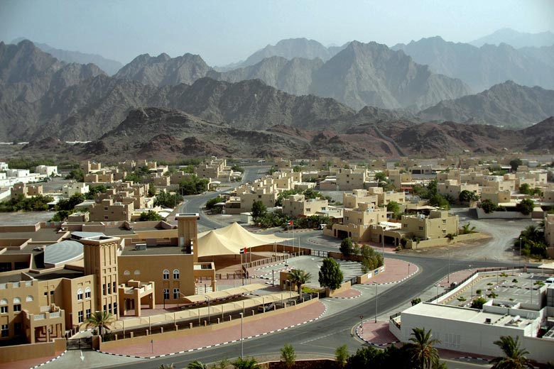 Hatta with its striking mountains Hatta with its striking mountains