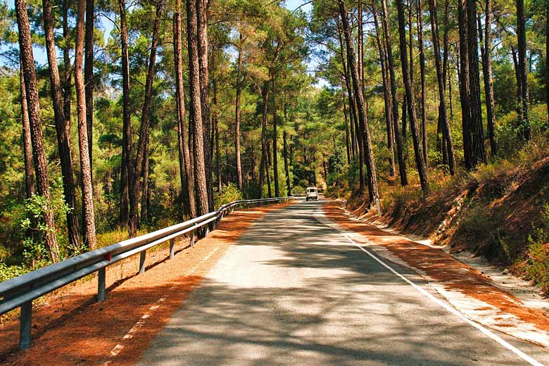 Heading into the Troodos Mountains, Cyprus