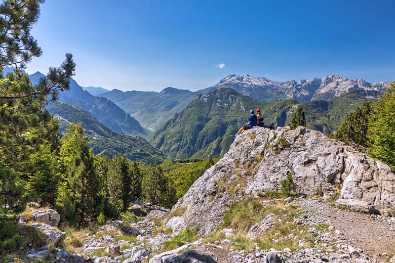 Hiking in the Albanian Alps near Theth