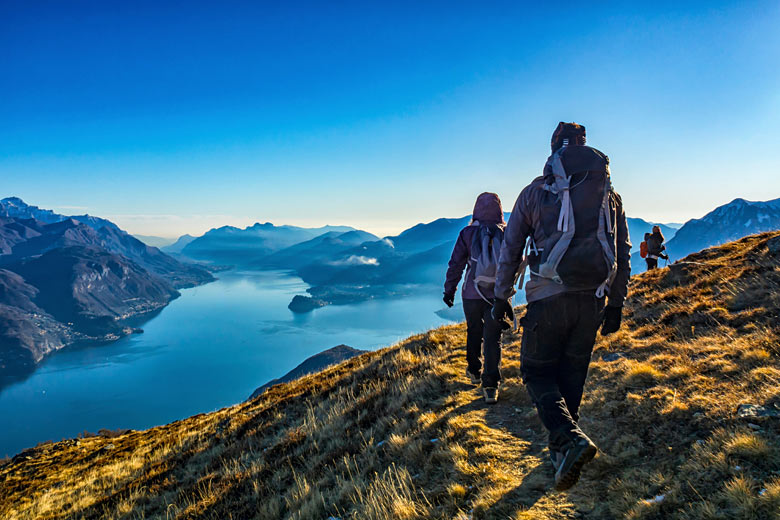 Hiking on Monte Bregagno