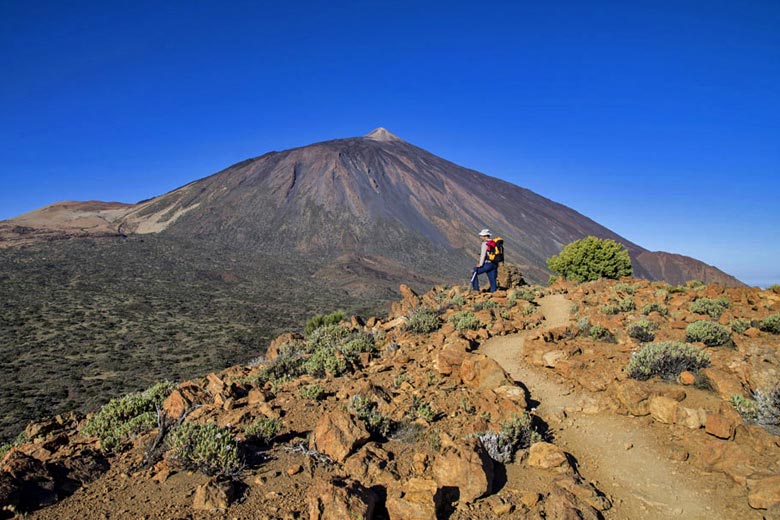 The summit of Mt Teide from halfway up