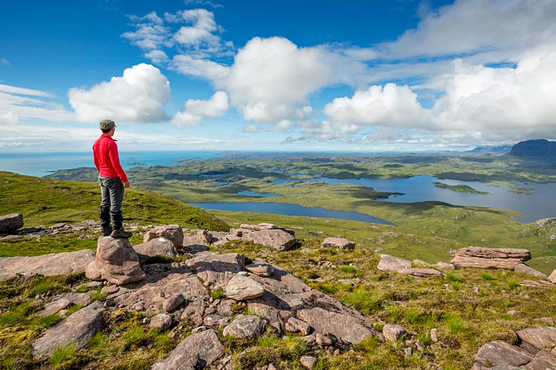Hillwalking on Stac Pollaidh, just north of Ullapool © Kenny Lam - photo courtesy of VisitScotland