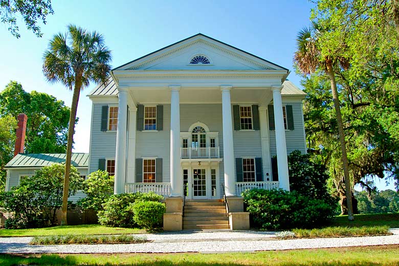 Historic house at informative McLeod Plantation