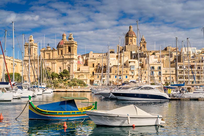 The historic city of Valletta, Malta