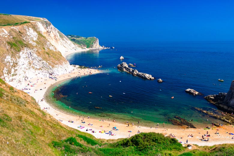 Holidays to the Man of War Bay, Dorset, UK