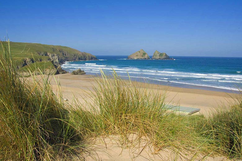 White horses in Holywell Bay