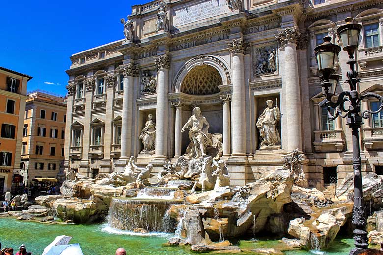 The iconic Trevi Fountain in Rome The iconic Trevi Fountain in Rome