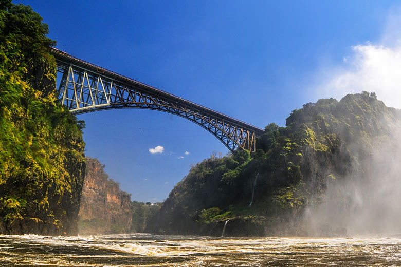 The impressive Victoria Falls Bridge, Zimbabwe The impressive Victoria Falls Bridge, Zimbabwe