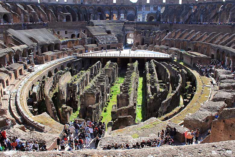 Interior of the Colosseum in Rome Interior of the Colosseum in Rome