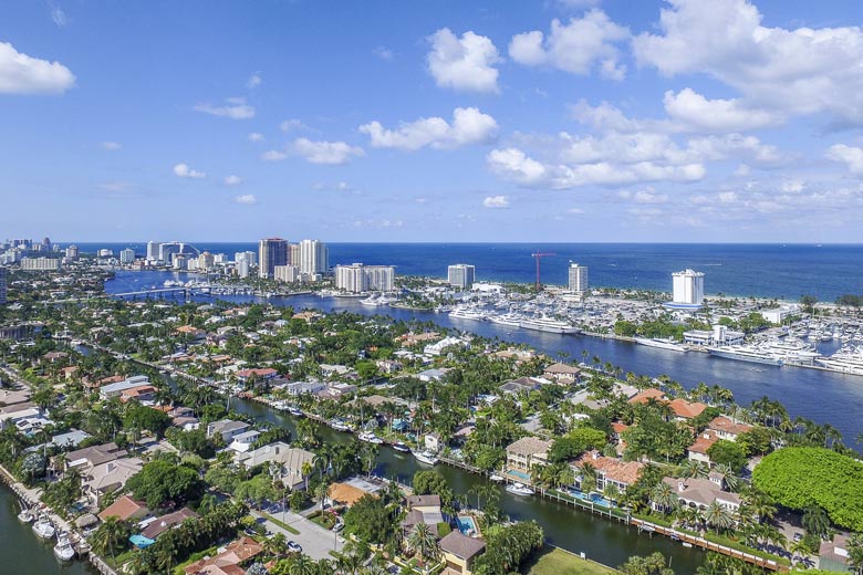 The intercoastal city of Fort Lauderdale, Florida, USA