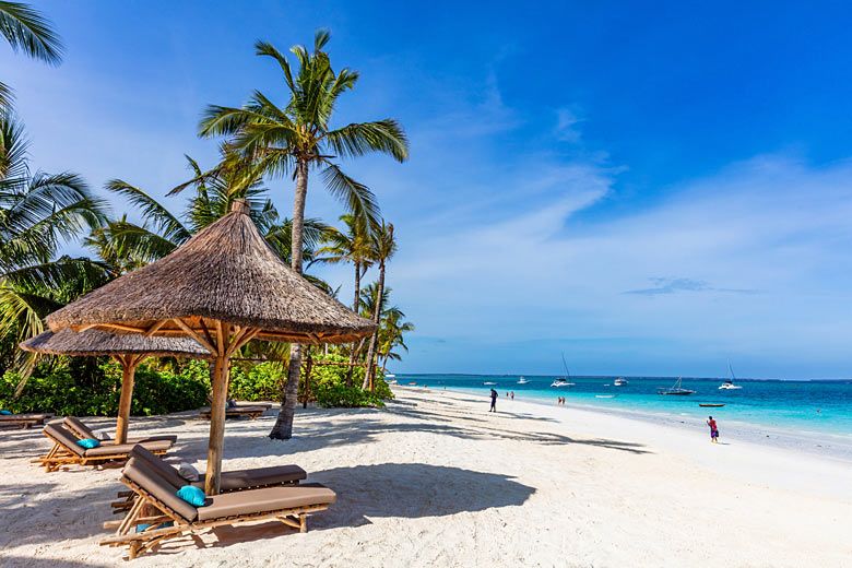 The white-sand beaches of Zanzibar The white-sand beaches of Zanzibar