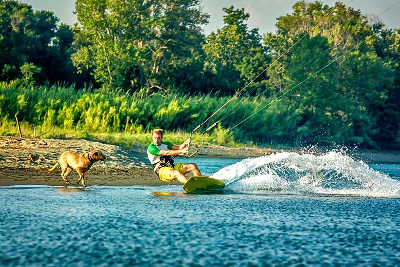 Kitesurf on a secret island in Montenegro