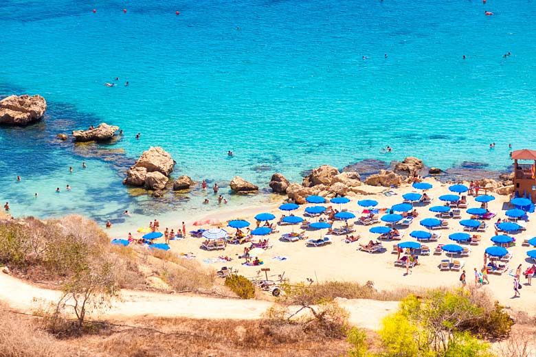 Super sandy beach at Konnos Bay, Aiya Napa Super sandy beach at Konnos Bay, Aiya Napa