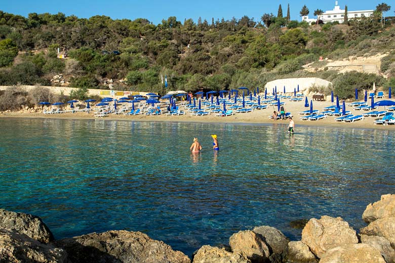 Konnos Beach near Cape Greco, Cyprus Konnos Beach near Cape Greco, Cyprus