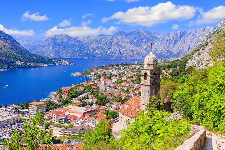 View from above Kotor old town, Montenegro