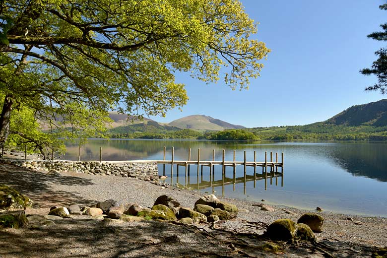 Summer on Derwentwater in the Lake District National Park