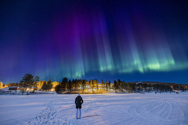 Spy the Aurora Borealis in Finnish Lapland