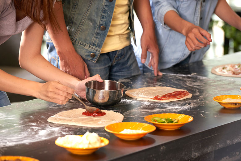 Learning the art of making pizza Learning the art of making pizza