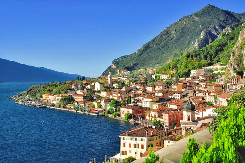 The town of Limone on the west side of Lake Garda © Panther Media GmbH - Alamy Stock Photo The town of Limone on the west side of Lake Garda © Panther Media GmbH - Alamy Stock Photo