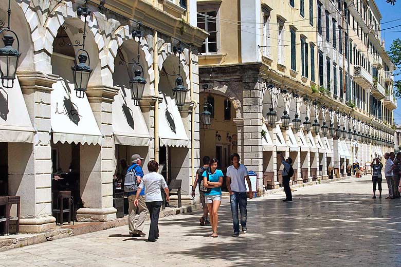 The Liston Arcade, Spianada Square, Corfu The Liston Arcade, Spianada Square, Corfu