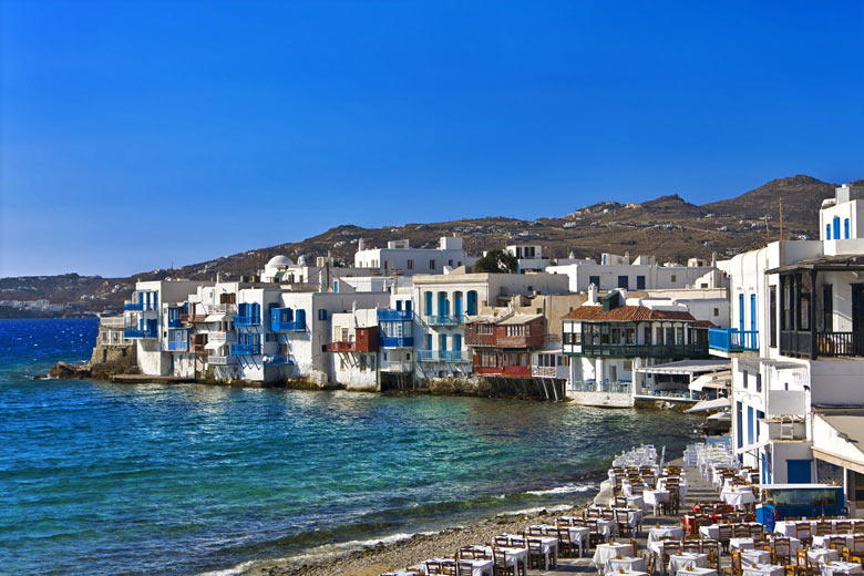 Little Venice on the island of Mykonos, Greece