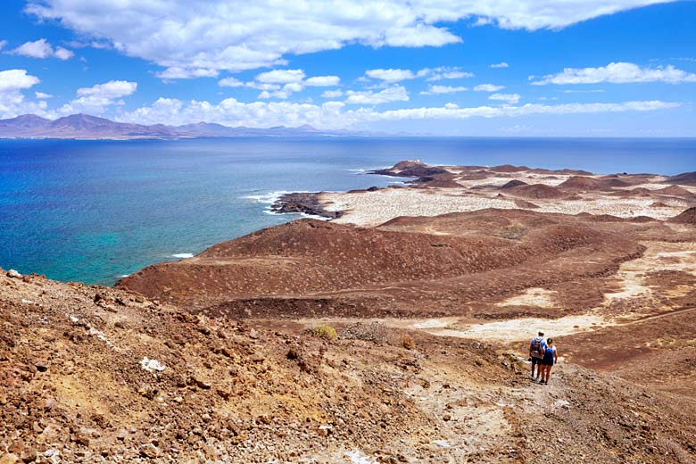 Heading towards the lighthouse, Isla de Lobos Heading towards the lighthouse, Isla de Lobos