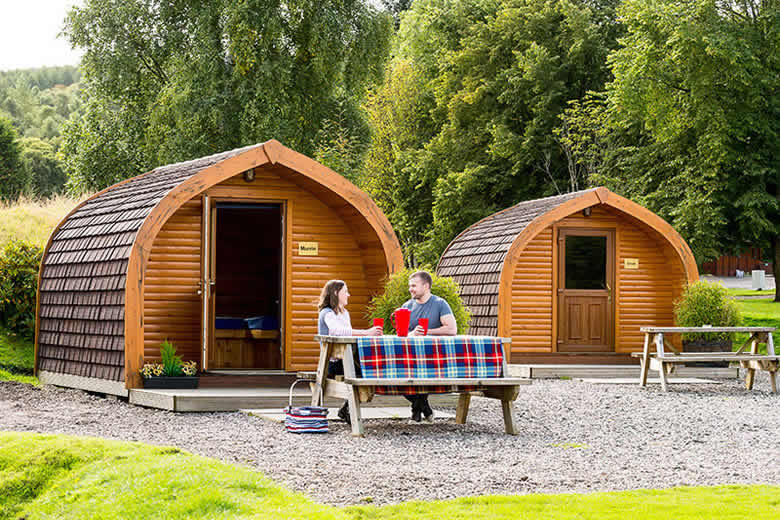 Try a camping pod at Lomond Woods holiday park © Wood Leisure