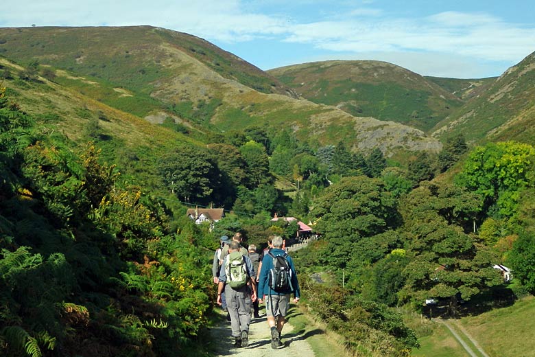 Heading up on to the Long Mynd from Church Stretton Heading up on to the Long Mynd from Church Stretton