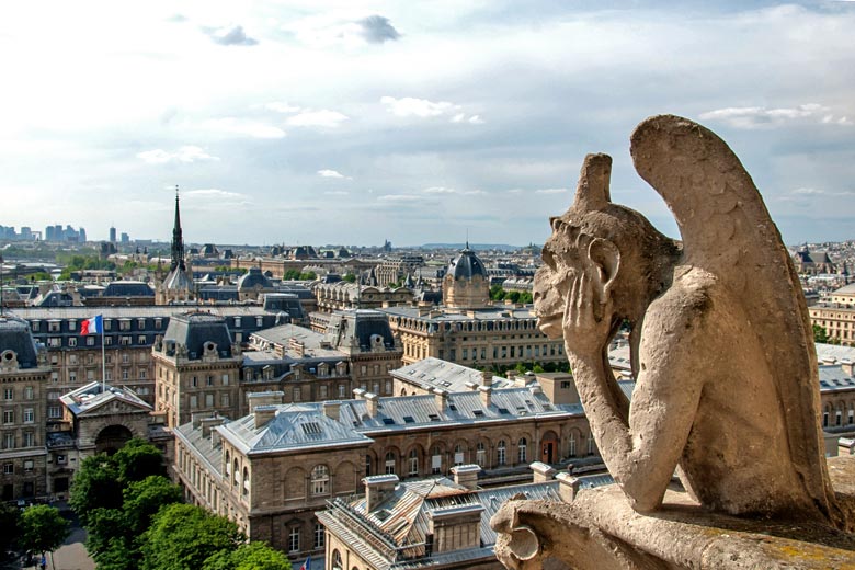 Notre Dame, Looking out over Paris Notre Dame, Looking out over Paris