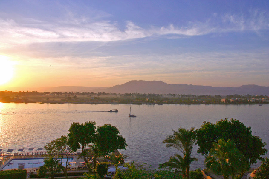 Luxor sunset, Egypt Luxor sunset, Egypt