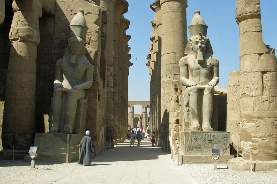Entrance to Luxor Temple Entrance to Luxor Temple