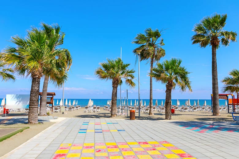 Big, open beaches off the coast of Larnaca