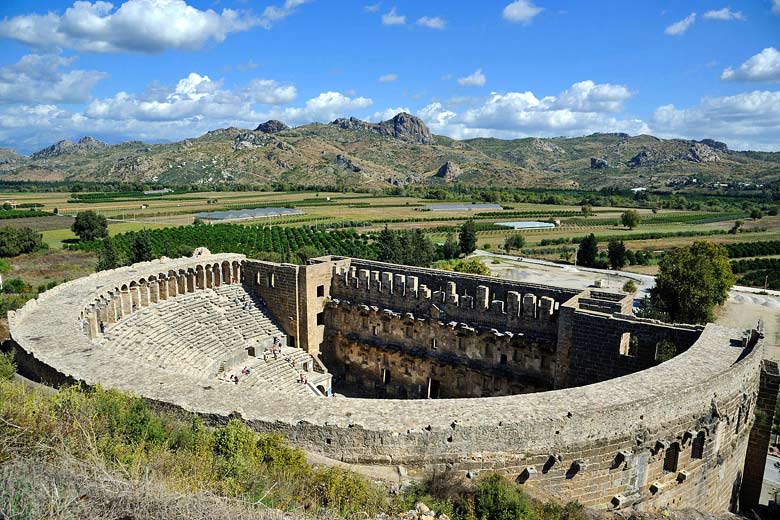 The magnificent Roman theatre at Aspendos